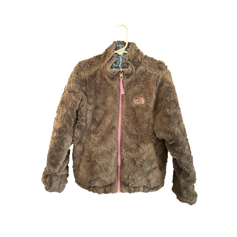Girls The North Face Reversible Jacket Fleece Puffer Floral Gorpcore Outdoor